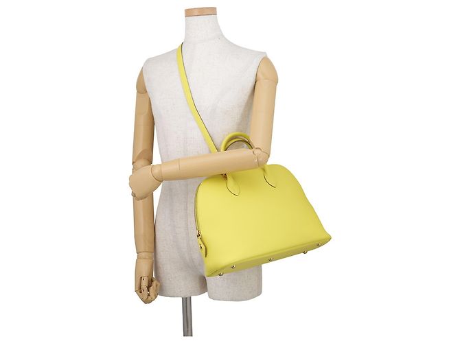 Hermès Hermes Bolide 1923 30 Lime Evercalf Handtasche Golden - Ansicht 5