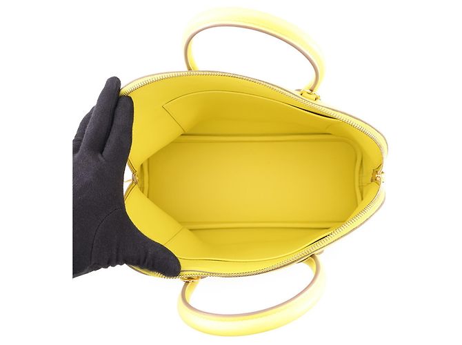 Hermès Hermes Bolide 1923 30 Lime Evercalf Handtasche Golden - Ansicht 6