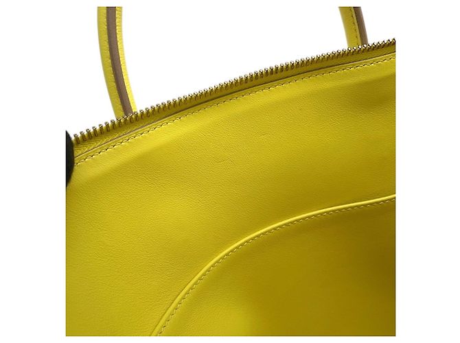 Hermès Hermes Bolide 1923 30 Lime Evercalf Handtasche Golden - Ansicht 7