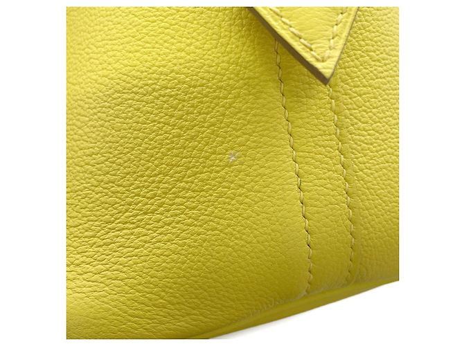 Hermès Hermes Bolide 1923 30 Lime Evercalf Handtasche Golden - Ansicht 8