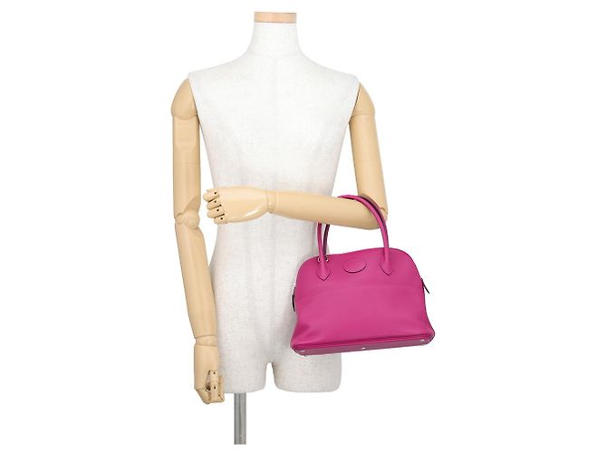 Hermès Borsa Hermes Bolide 27 in Rose Purple Porpora - vista 4