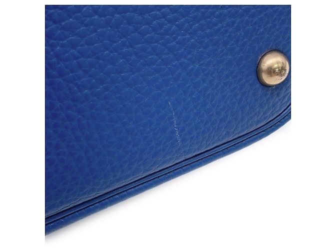 Hermès Borsa Hermes Bolide 35 in pelle Blue Ardennes - vista 10