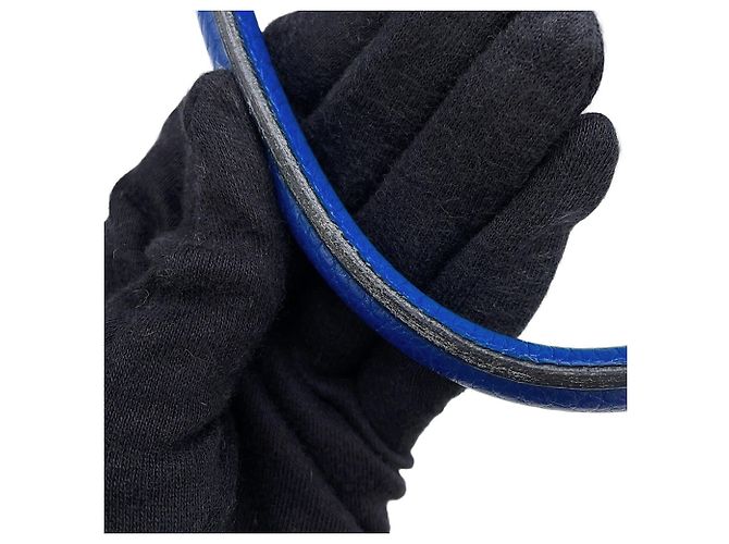 Hermès Borsa Hermes Bolide 35 in pelle Blue Ardennes - vista 13