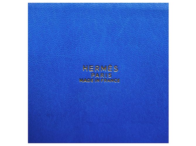 Hermès Borsa Hermes Bolide 35 in pelle Blue Ardennes - vista 17