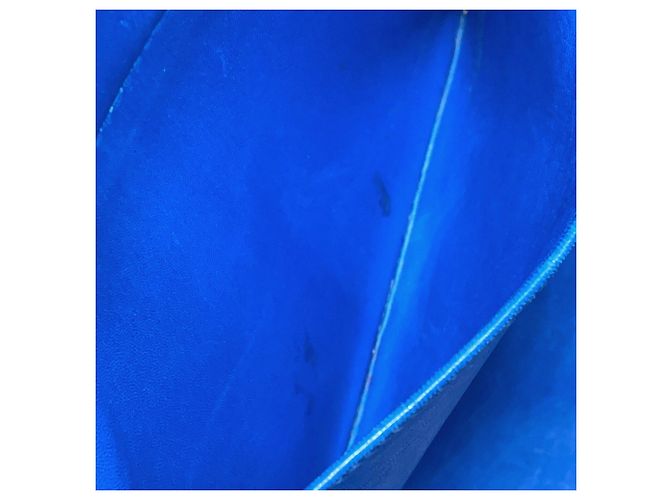 Hermès Borsa Hermes Bolide 35 in pelle Blue Ardennes - vista 7