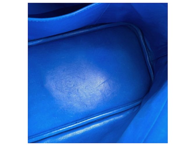 Hermès Borsa Hermes Bolide 35 in pelle Blue Ardennes - vista 8