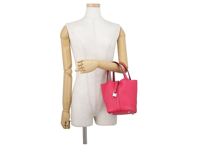 Hermès Hermes Picotin Lock PM Handtasche Pink - Ansicht 4