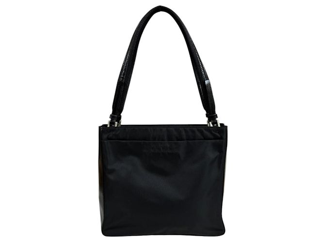 Borsa a mano Prada in nylon nero - vista 3