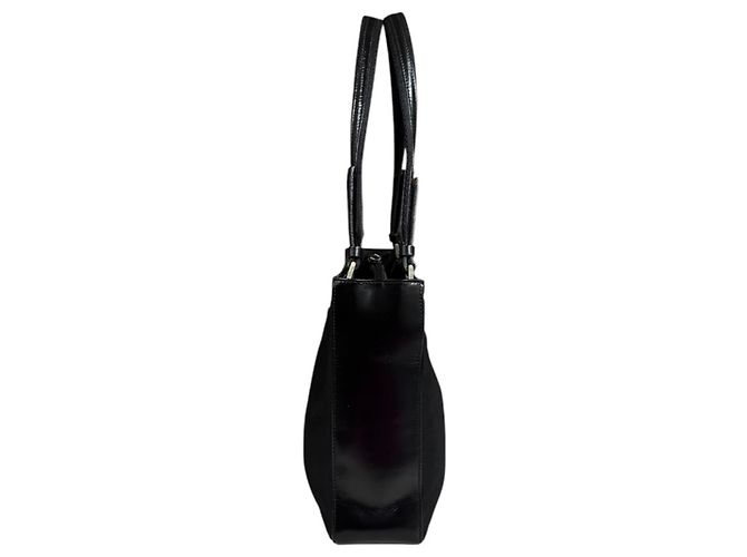 Borsa a mano Prada in nylon nero - vista 4