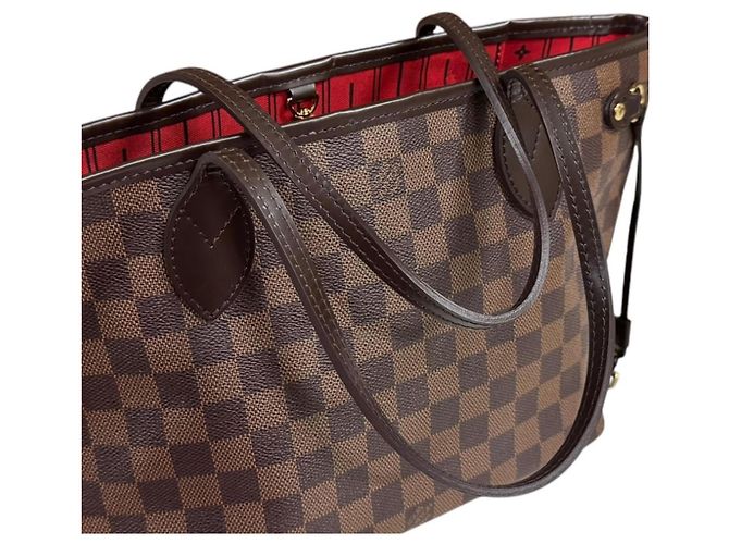 Borsa Tote Louis Vuitton Neverfull PM Damier Marrone Multicolore Damier ebene - vista 10