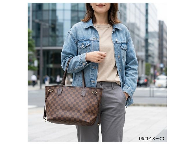 Borsa Tote Louis Vuitton Neverfull PM Damier Marrone Multicolore Damier ebene - vista 11