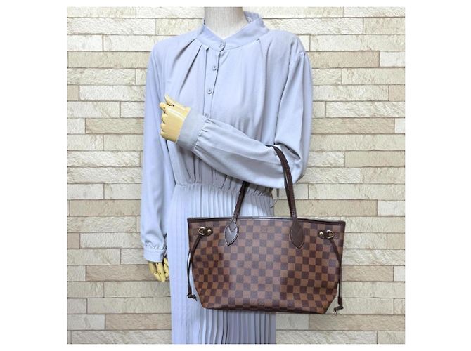 Borsa Tote Louis Vuitton Neverfull PM Damier Marrone Multicolore Damier ebene - vista 2