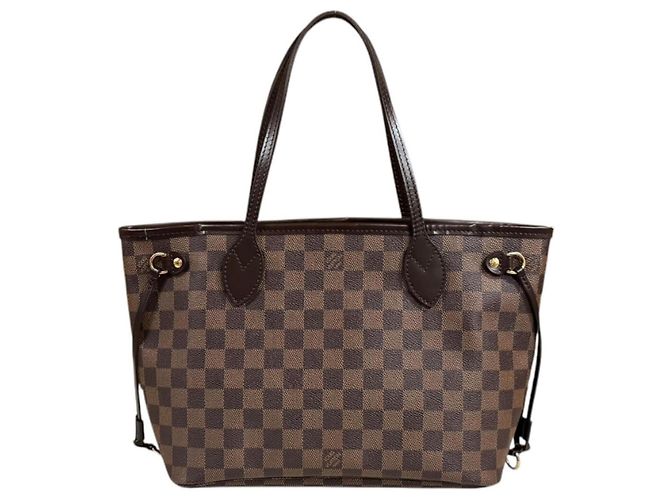 Borsa Tote Louis Vuitton Neverfull PM Damier Marrone Multicolore Damier ebene - vista 3