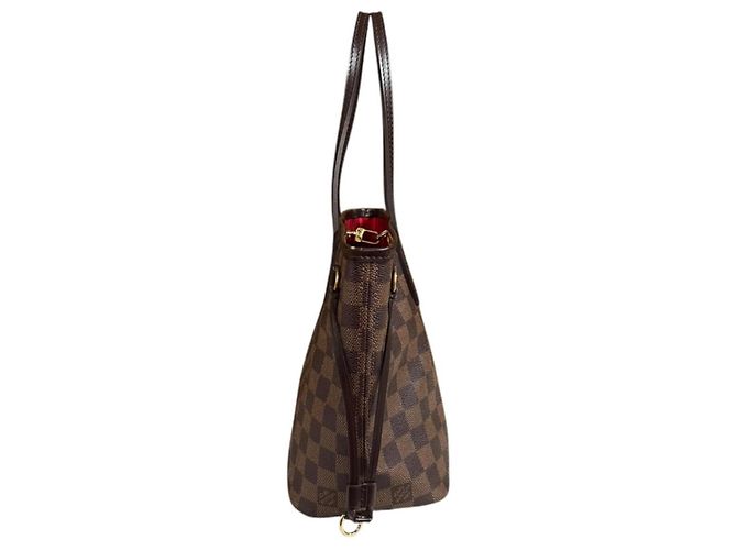 Borsa Tote Louis Vuitton Neverfull PM Damier Marrone Multicolore Damier ebene - vista 4