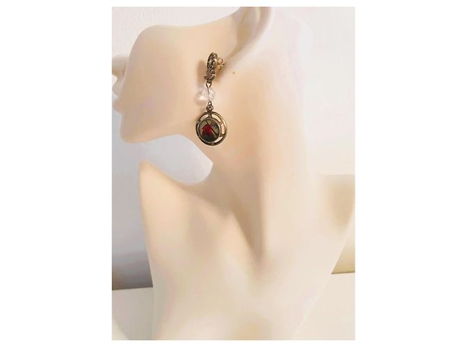 Magnifica parure vintage DOLCE & GABBANA collana, bracciale e orecchini con cammeo e cristalli Argento Multicolore - vista 14