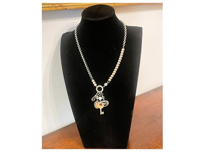 Magnifica parure vintage DOLCE & GABBANA collana, bracciale e orecchini con cammeo e cristalli Argento Multicolore - vista 20
