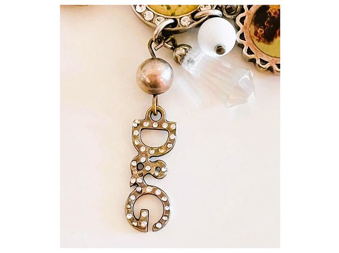Magnifica parure vintage DOLCE & GABBANA collana, bracciale e orecchini con cammeo e cristalli Argento Multicolore - vista 9