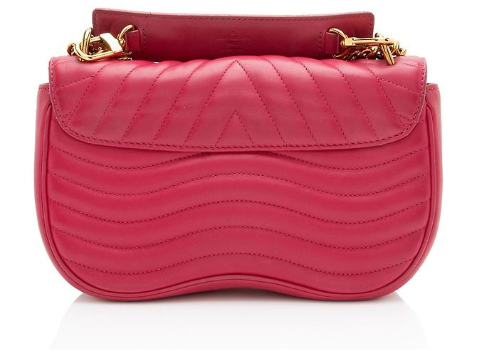 Louis Vuitton Calfskin New Wave Chain MM Shoulder Bag Pink - view 3