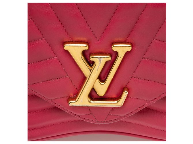 Louis Vuitton Calfskin New Wave Chain MM Shoulder Bag Pink - view 9