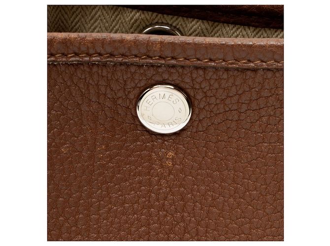 Hermès Hermes Negonda Garden Party 30 TPM Tote Marrone - vista 9
