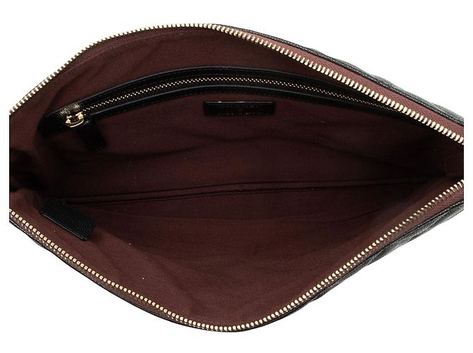 Gabrielle Pouch classica Chanel in pelle Caviar con zip Nero - vista 6