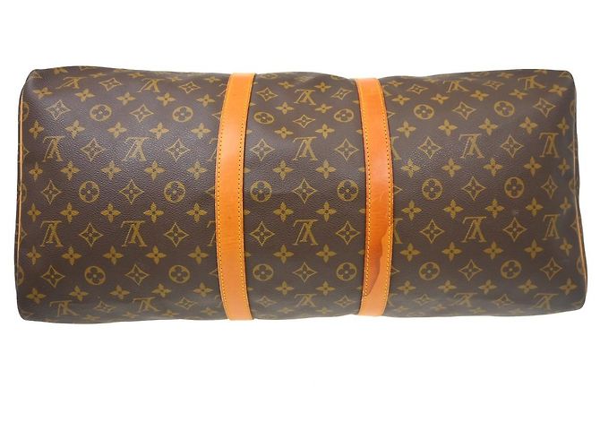 Louis Vuitton Keepall Monogram Canvas 55 Marrone - vista 3