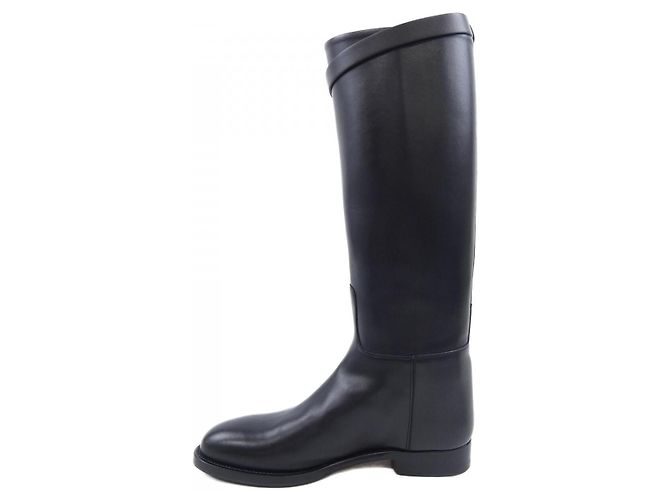 Stivali alti Hermès Jumping Box Calf 36.5 Nero - vista 2