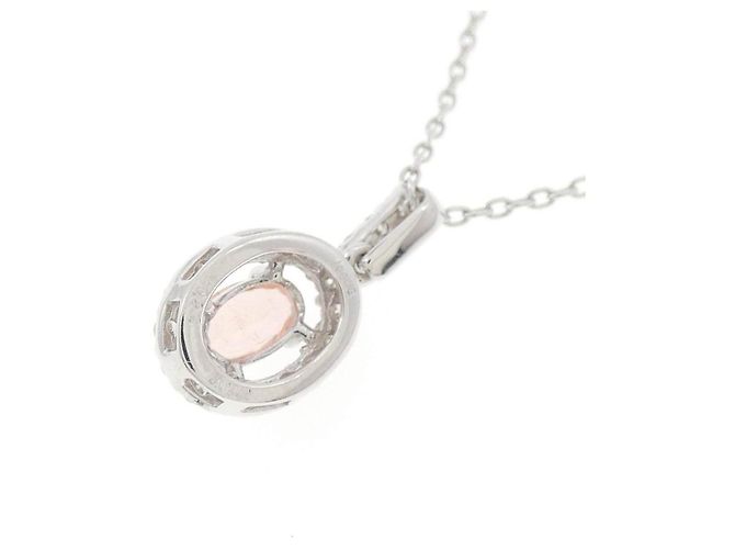 Autre Marque Collana in Au750 Rodocrosite e Diamanti Argento - vista 4
