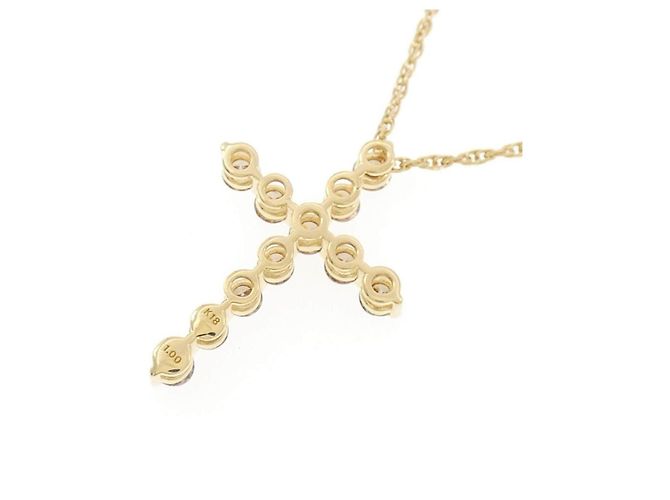 Autre Marque Collana Croce Diamanti Au750 D'oro - vista 4