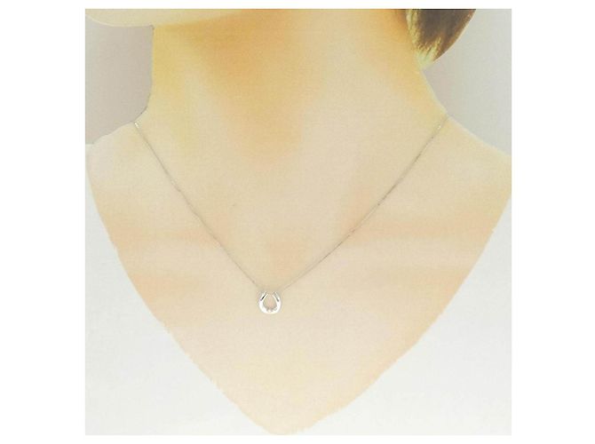 Autre Marque Collana in oro bianco K10 e diamanti Argento - vista 6