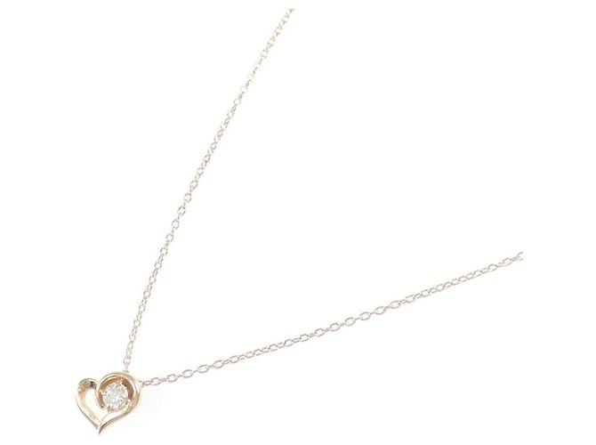 Autre Marque Collana K10 Pink Gold Diamond Rosa - vista 2