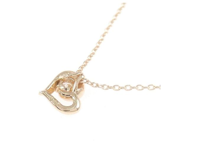 Autre Marque Collana K10 Pink Gold Diamond Rosa - vista 4