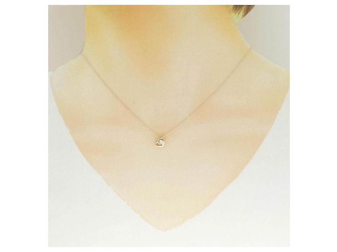 Autre Marque Collana K10 Pink Gold Diamond Rosa - vista 6