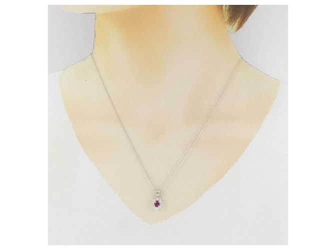 Autre Marque Collana in platino Rosso - vista 6
