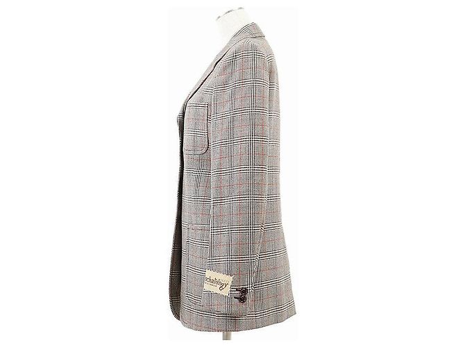 Gucci Glen Check Wool Tailored Jacket Brown - view 3