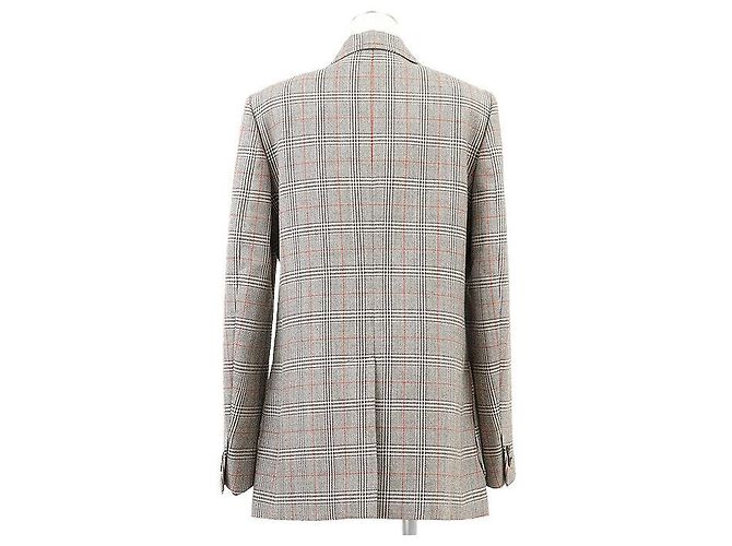 Gucci Glen Check Wool Tailored Jacket Brown - view 5