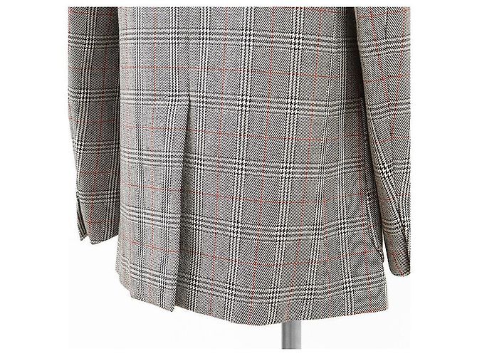 Gucci Glen Check Wool Tailored Jacket Brown - view 7
