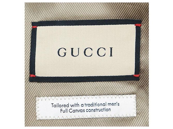 Gucci Glen Check Wool Tailored Jacket Brown - view 9