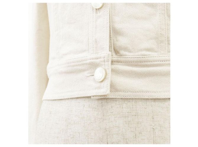 Chaqueta de denim stretch de algodón Gucci Denim Crudo - vista 12