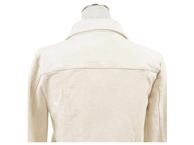 Chaqueta de denim stretch de algodón Gucci Denim Crudo - vista 14