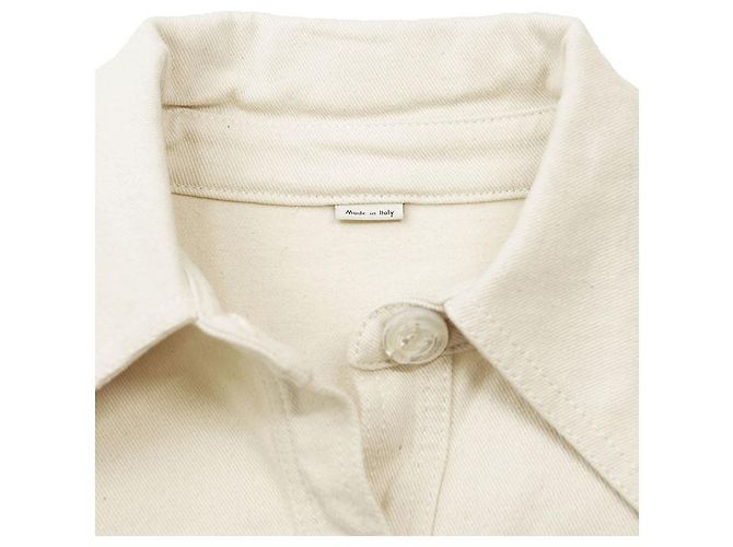 Chaqueta de denim stretch de algodón Gucci Denim Crudo - vista 8