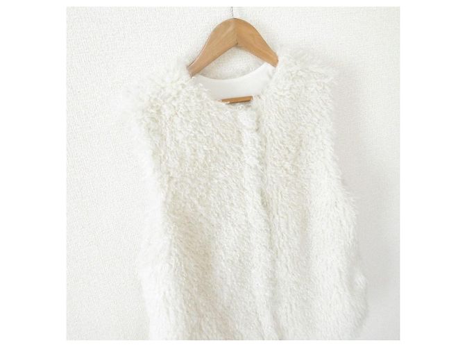 Autre Marque Colete curto 2way Lohen ECOPEL Branco - vista 3