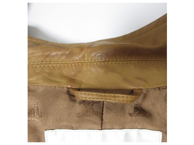 Chaqueta de manga corta de piel de cordero Max Mara Castaño Camello - vista 11