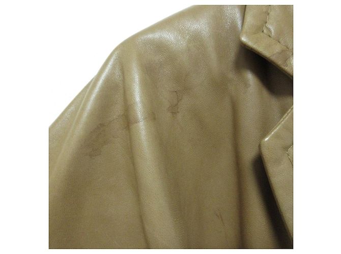 Chaqueta de manga corta de piel de cordero Max Mara Castaño Camello - vista 12