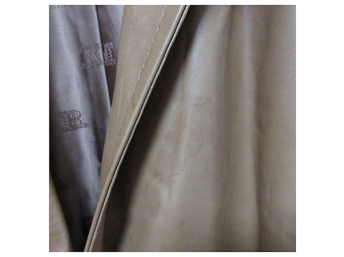 Chaqueta de manga corta de piel de cordero Max Mara Castaño Camello - vista 14