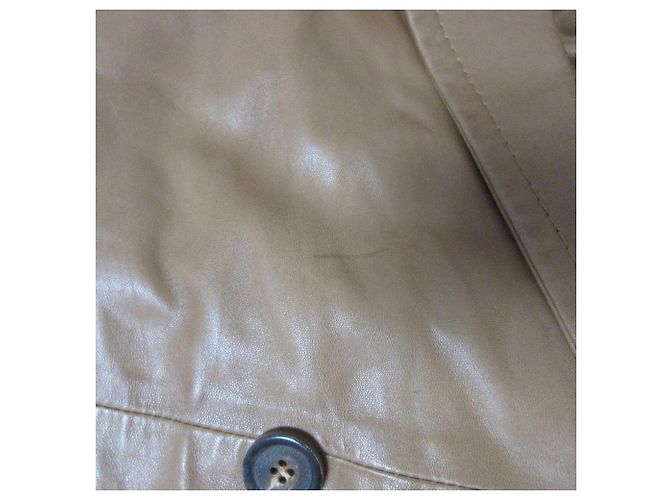 Chaqueta de manga corta de piel de cordero Max Mara Castaño Camello - vista 17