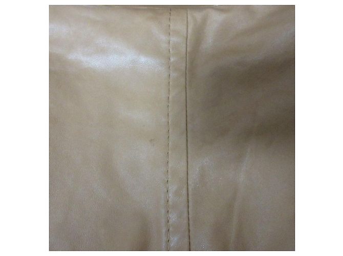 Chaqueta de manga corta de piel de cordero Max Mara Castaño Camello - vista 18