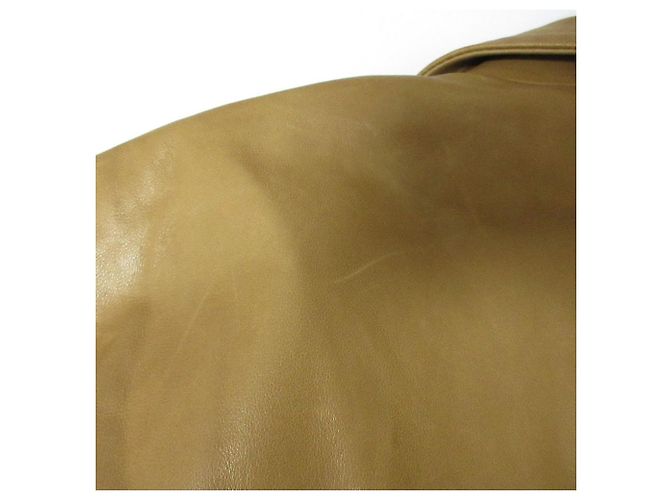 Chaqueta de manga corta de piel de cordero Max Mara Castaño Camello - vista 19