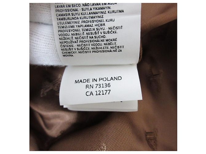 Chaqueta de manga corta de piel de cordero Max Mara Castaño Camello - vista 8