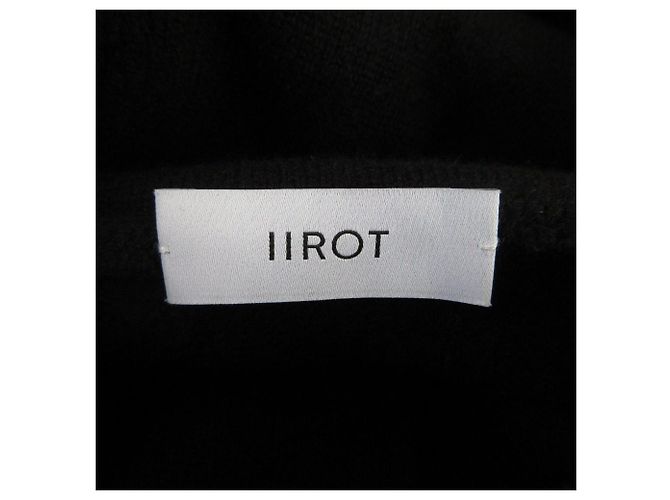 Autre Marque IIROT Drape hoodie knit hoodie Schwarz - Ansicht 4